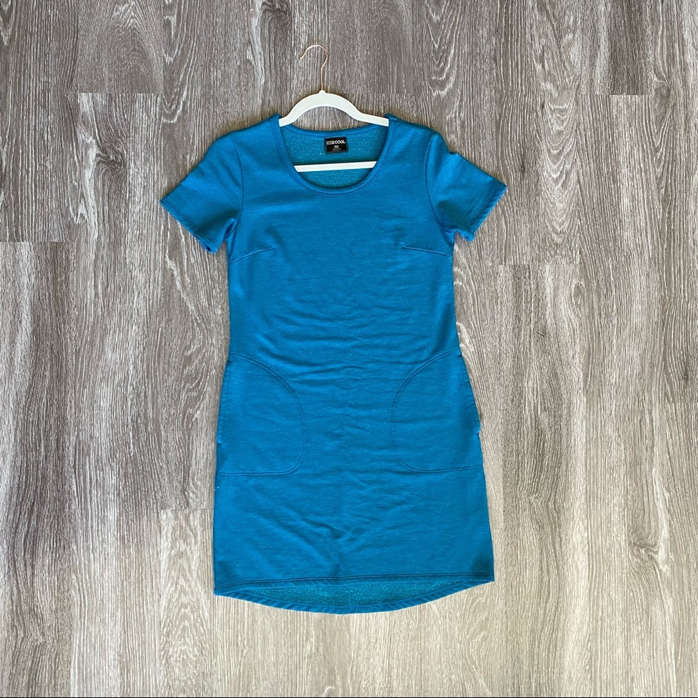 Teal Blue T-shirt Dress